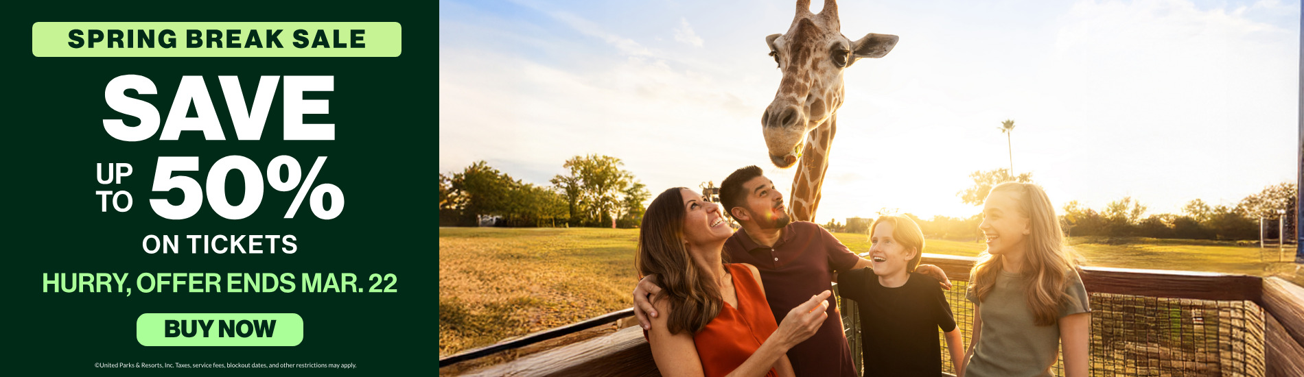 Save up to 50% on Tickets