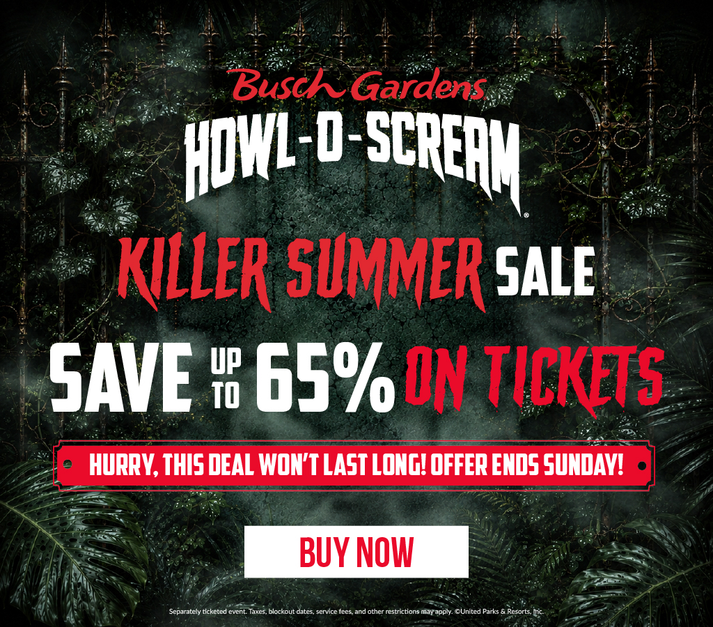 Killer Summer Sale: Save up to 65% on Tickets