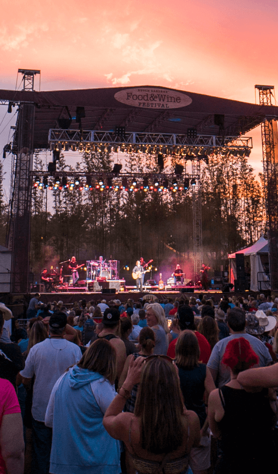 Busch Gardens Tampa Bay Food & Wine Festival Concert Series.