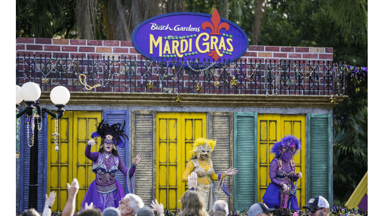 Mardi Gras Bead Garden