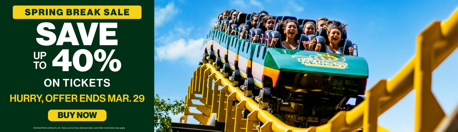 Save up to 40% on Tickets