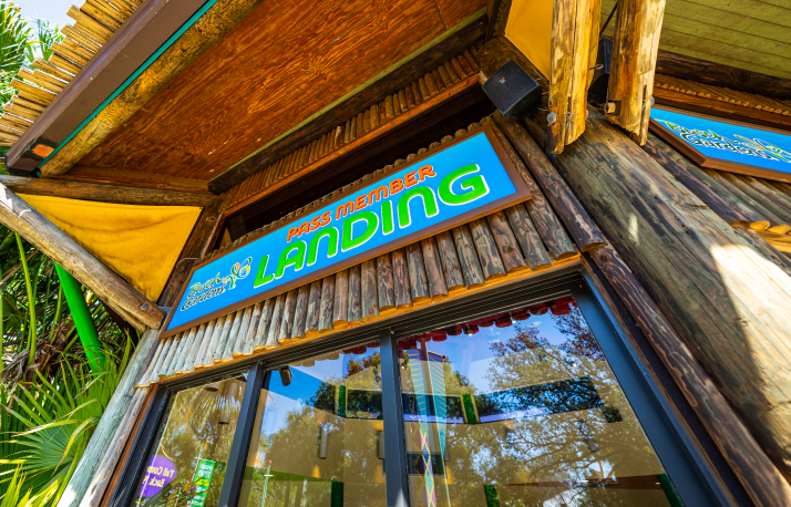 Front of the Pass Member Landing at Busch Gardens Tampa Bay