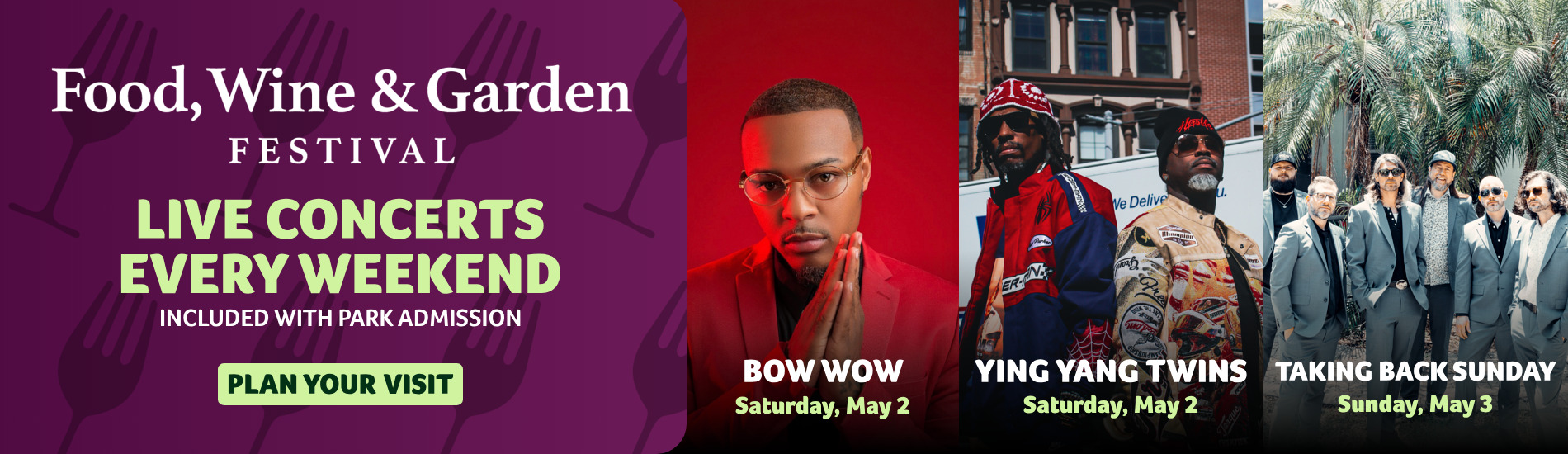 Food, Wine & Garden Live Concert Weekend