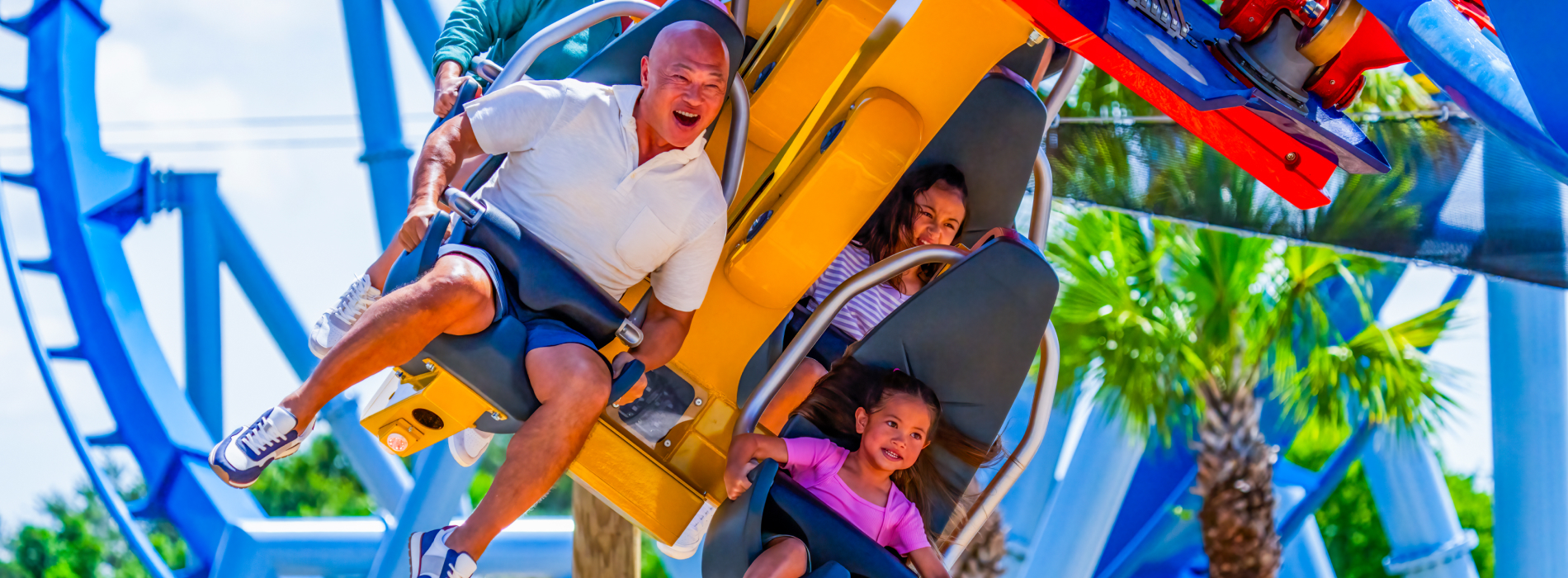 People riding Phoenix Rising at Busch Gardens Tampa Bay