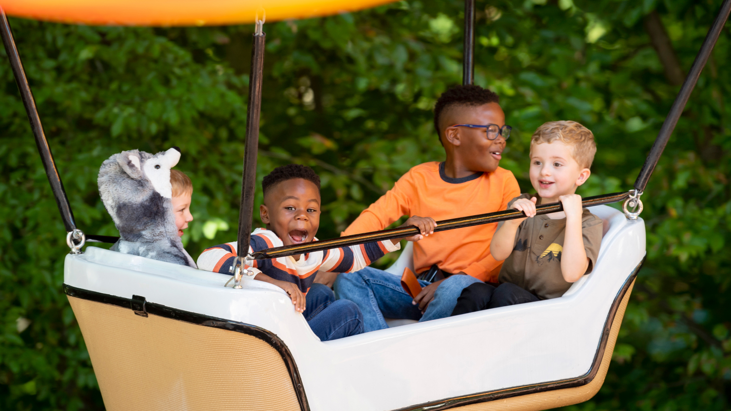 Kids on ride spooktacular.