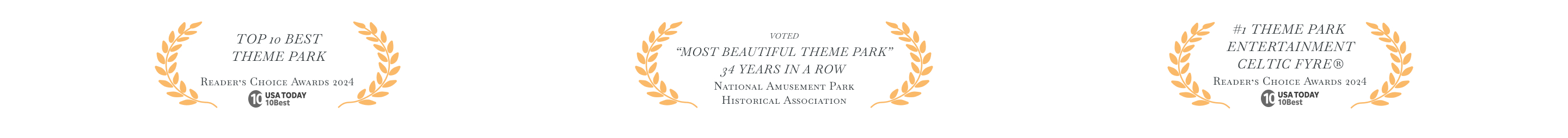 Busch Gardens Williamsburg Theme Park Awards