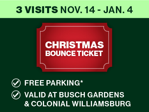 Busch Gardens & Colonial Williamsburg Christmas Bounce