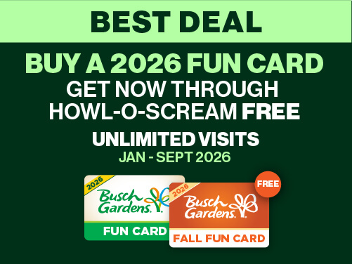 Busch Gardens Williamsburg Fun Card