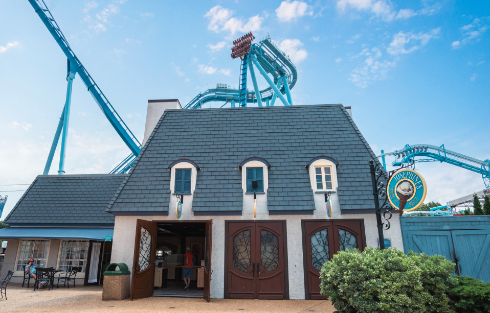 Josephine's Creamery de Chocolat at Busch Gardens Williamsburg.