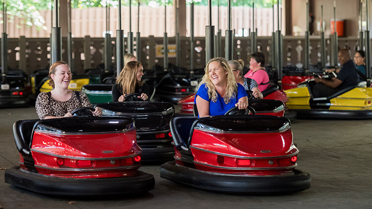 Ride the bumper cars in Oktoberfest