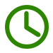 Clock icon - green