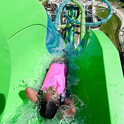Thrilling slides for riders 48" and taller