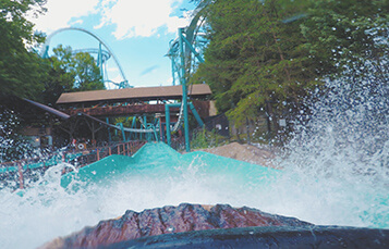 Le Scoot log flume at Busch Gardens Williamsburg